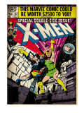 Marvel Comics Retro: The X-Men Comic Book Cover #137, Phoenix, Colossus (aged)