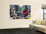 Spider-Man, Rhino, Green Goblin, and Doctor Octopus in the City