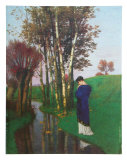 Autumn Cogitations, c.1886 Art Print