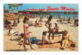 Greetings from Santa Monica, California, Beach Scene