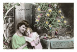 Joyeux Noel, Mother, Child and Tree
