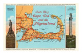 Map of Cape Cod and Pilgrimland, Mass.