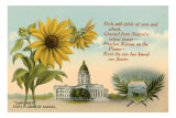 Buy Sunflower, Kansas Capitol, Poem at AllPosters.com