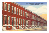 Row Houses, Baltimore, Maryland Premium Poster