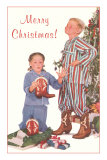 Merry Christmas, Kids with Cowboy Boots