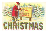 A Merry Christmas, Santa at Sign