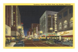 Night, Downtown Los Angeles, California