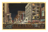 Night, Downtown Los Angeles, California