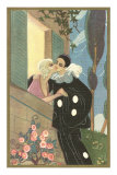 Swain Kissing Beloved at Window