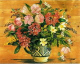 Buy Flowers on Wood I at AllPosters.com