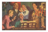 We Wish You a Merry Christmas, Singing Around Piano