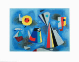 Shapes on Blue