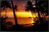 Sunset Lagoon Lamina Framed Poster