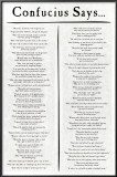 Buy Confucius Says at AllPosters.com