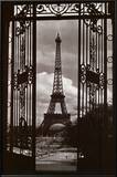 Eiffel Tower Through Gates