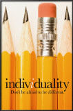 Individuality Lamina Framed Poster