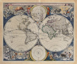 Buy Novissima Totius Terrarum Orbis Tabula, 1679 at AllPosters.com