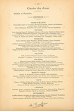 Carte Du Jour - Octobre Et Novembre