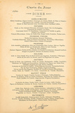 Carte Du Jour - Juillet