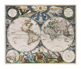 Orbis Terrarum Nova et Accuratissima Tabula, 1666