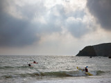Kayaking at Kilfarassy Cove, Copper Coast, County Waterford, Ireland