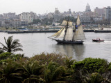 US-Flagged Vessel Amistad Nears the Port of Havana