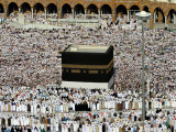 Muslim Pilgrims Performing the Hajj, at the Afternoon Prayers Inside the Grand Mosque, Mecca