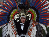 Model Wears Creation by Mexico's Fashion Designer Alejandro Carlini at International Designers Show