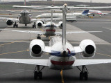 Airplanes Waiting to Take Off from Laguardia Airport, Carrying Travelers for Thanksgiving Holiday