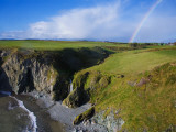 Rainbow over Ballydowane, the Copper Coast, County Waterford, Ireland