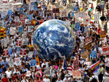 Crowd Fills a Manhattan Avenue During a Protest March in New York