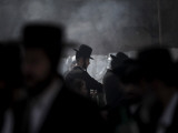 Ultra-Orthodox Jewish Men Burn Leavened Items in a Final Preparation before the Passover Holiday