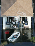 New Orleans Residents Wait to Be Rescued from the Floodwaters of Hurricane Katrina