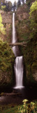 Waterfall in a Forest, Multnomah Falls, Columbia River Gorge, Oregon, USA