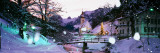 Church on a Snow Covered Hill, Rothenburg, Bavaria, Germany