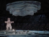 Polar Bear Rises to the Stage at the 2010 Vancouver Olympic Winter Games Opening Ceremonies