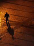 Law Enforcement Officer Patrols before the Opening Ceremony for the Vancouver 2010 Olympics