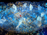 Buy Performers on the Ice During the Opening Ceremonies of the 2002 Winter Olympics in Salt Lake City at AllPosters.com