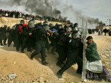 Buy Jewish Settler Struggles with an Israeli Security Officer as Authorities Evacuated the Settlement at AllPosters.com