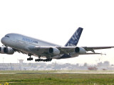 Buy Airbus A380, the World's Largest Passenger Plane, Takes Off Successfully on its Maiden Flight at AllPosters.com