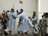 Buy Activist of an Islamic Group Throws a Brick Towards Police Officers at Protest Rally in Bangladesh at AllPosters.com