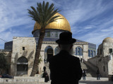 Ultra-Orthodox Jewish Man in the Al Aqsa Mosque Compound, known to Jews as the Temple Mount