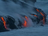 Buy Lava from Kilauea Volcano in Hawaii Volcanoes National Park Enters the Pacific Ocean at Dawn at AllPosters.com