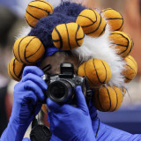 Taking a Photo at the Wade Trophy Presentation of the NCAA Women