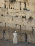 Pope Benedict XVI Stands Next to the Western Wall, Judaism's Holiest Site in Jerusalem's Old City