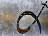 Buy Notice Board is Seen Through Frosted Glass Bearing the Logo of Athens International Airport at AllPosters.com
