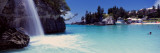 Waterfall with Tourist Resorts in the Background, Bermuda