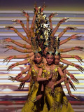 Chinese Dancers Perform During a Dress Rehearsal for the 54th Miss World Contest in Sanya