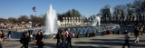Fountains at a War Memorial, National World War Ii Memorial, Washington Dc, USA