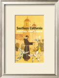 Buy United Airlines: Southern California, Franciscan Monk and Spanish Mission at AllPosters.com